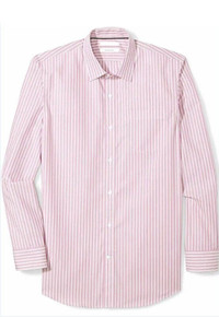 Boys Red & White Striped Long Sleeve  Shirt