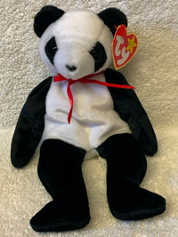 Ty FORTUNE the Panda Beanie Baby Bear