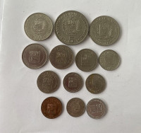 Monnaie du Venezuela 13 pièces différentes 