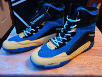 Hayabusa Talon Boxing Shoes Blue/Yellow size 7