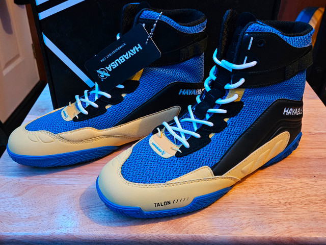 Hayabusa Talon Boxing Shoes Blue/Yellow size 7 dans Autre  à Ville de Montréal
