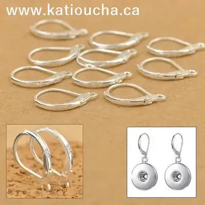 925 Sterling Silver Earring Hooks, Clasps & Jewelry Making Tools, View more
