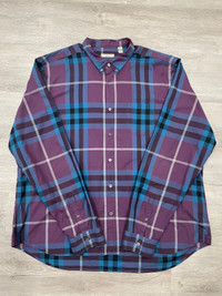 BURBERRY BRIT Long Sleeve Shirt Button-Up XXXL 