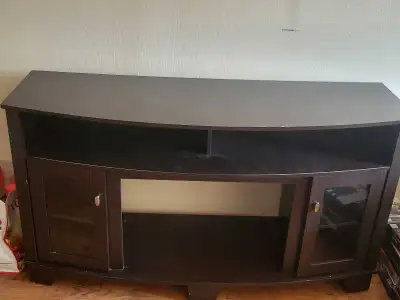 Dark Wood TV Stand, View more