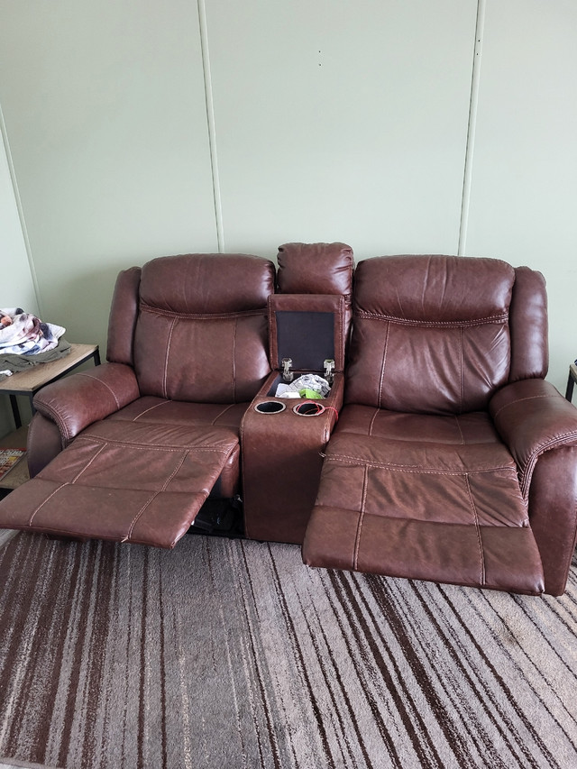 Recliner love seat in Couches & Futons in Charlottetown
