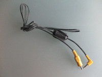 RCA to 3.5 mm TS Jack Cable with Suppression.