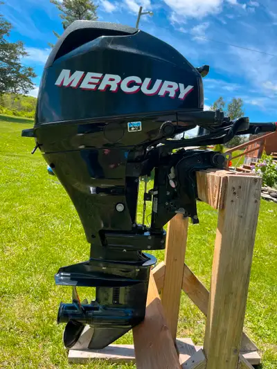 2012 15hp Mercury 4 stroke, short shaft Very light use over the years, excellent condition, new tank...