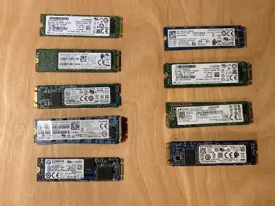 Disques durs SSD M.2 SATA 120gb à 256gb, View more