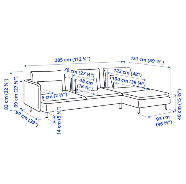 IKEA Soderhamn Sofa in Couches & Futons in City of Toronto - Image 3