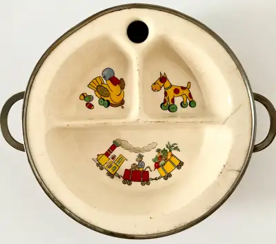 Antiquité 1940 Collection Plat réchaud pour bébé Excello USA, View more