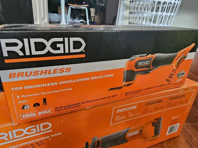 RIDGID 18V Brushless Multi-Tool + Reciprocating Saw (Bnib in Power Tools in City of Toronto - Image 3