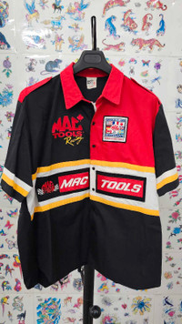 Mac Tools Racing button down mechanic XL shirt