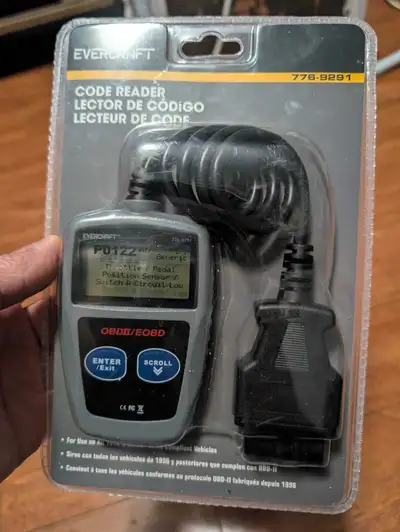 The EVERCRAFT CODE READER swiftly diagnoses car troubles with its easy-to-read display. Compatible w...