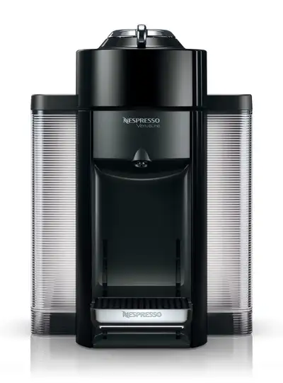 Nespresso Vertuo Deluxe Version Flat Head - Black Chrome accents New in the box *No samples caps!! N...