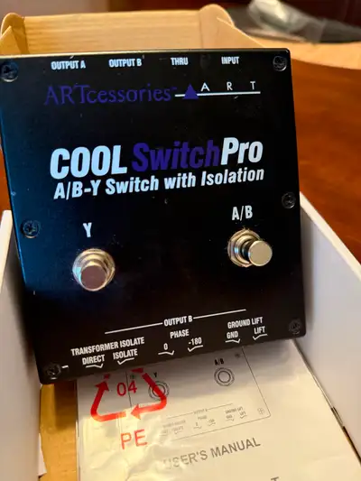 ART Pro AudioCoolSwitchPro Isolated AB/Y Footswitch, View more