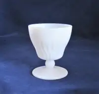 Vintage Milk Glass Footed Planter/Vase