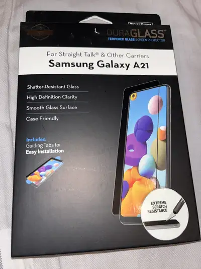 Screen protector/protecteur d’écran Samsung galaxy A21 dura glass