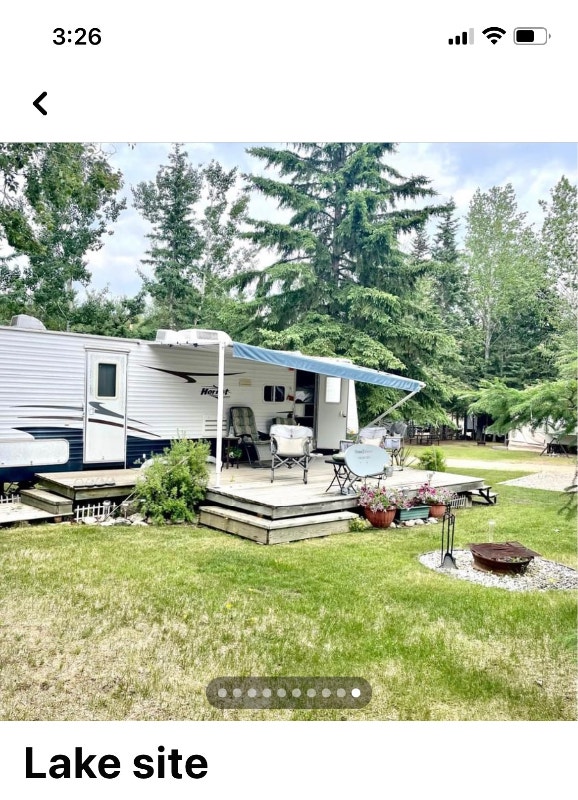 Lake lot and camper at Greenwater Provincial Park Other Saskatoon