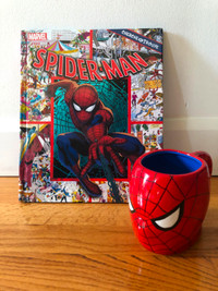 LOT * SPIDERMAN * LIVRE CHERCHE ET TROUVE + MUG  (20$ l’ensemble