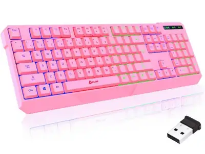 KLIM Chroma Wireless Gaming Keyboard RGB, View more