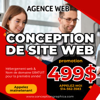 Agence web, Site web 499$, Conception de site web, Graphiste