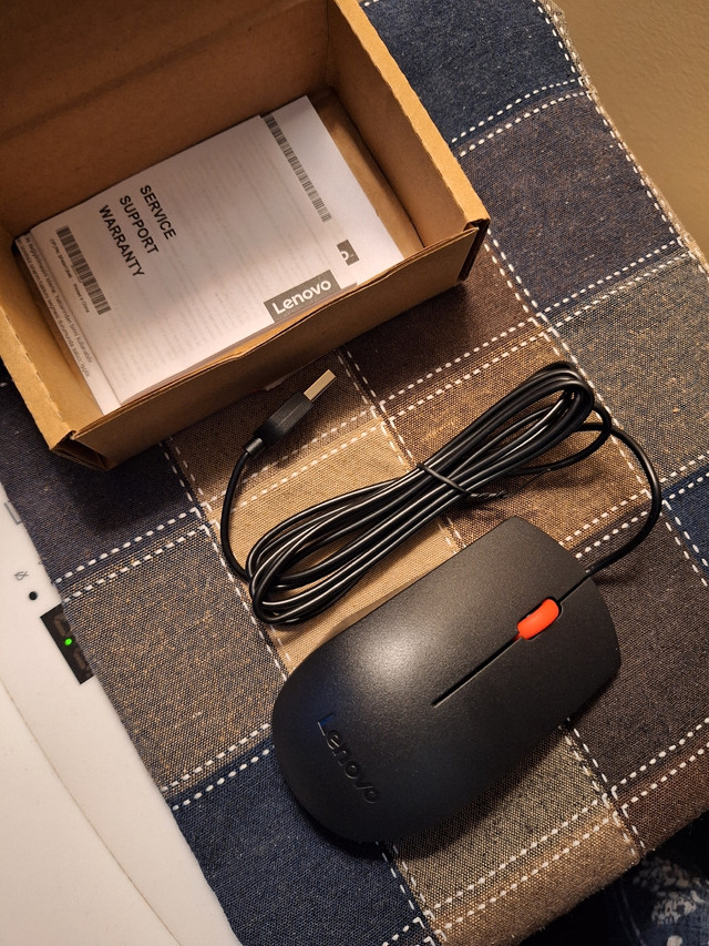 Lenovo Wired Mouse in Mice, Keyboards & Webcams in North Bay