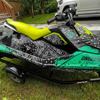 2019 Seadoo Spark Trixx3 up with trailer