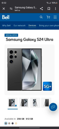 Samsung S24 ultra 256mb
