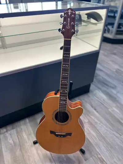 Crafter More Plus Electric Acoustic Guitar With case We do offer a 30 day warranty and can test befo...
