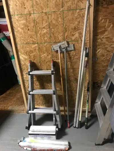 Time to purge my storage unit. Health issues have forced me to stop house painting, so I’m selling a...