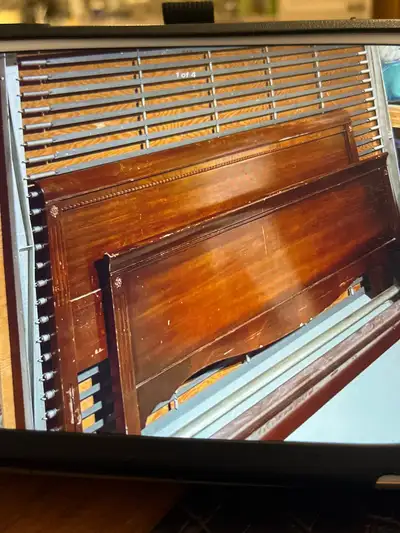 Solid mahogany wood. Pick up Orleans.
