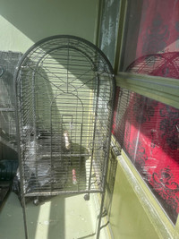 2 bird cages 