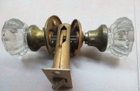 Old  glass door knobs