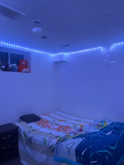 Room for rent available right away. Basement apartment with washroom, laundry, kitchen and side entr...
