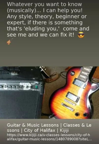Guitar & Music Lessons, View more