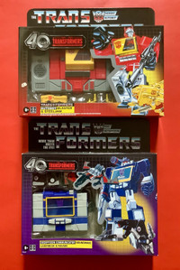 Transformers Retro 40th Anniversary Blaster & Soundwave LOT of 2