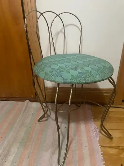 Vintage mcm boudoir chair, View more