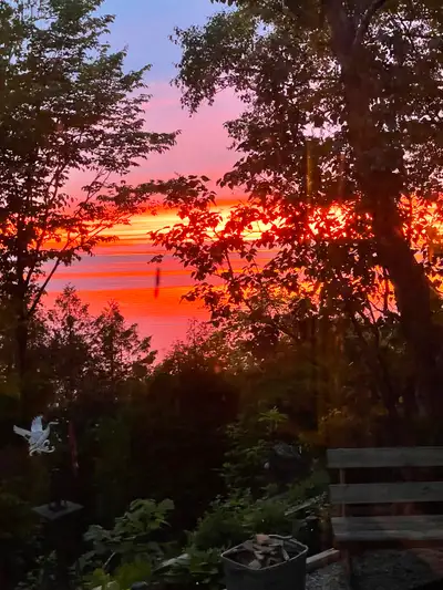 Turnkey lakefront trailer between Goderich and Bayfield on Lake Huron at Kitchigami Campground. 38ft...
