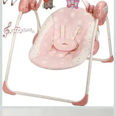 Foldable Baby Swing with Music - 0-9M (New), View more