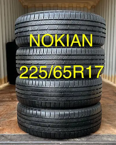 225/65R17 Nokian One All Season ** NO INSTALL SERVICE ** I DO NOT OFFER INSTALLATION ** 4 LIKE NEW T...