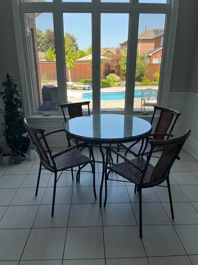 Glass Top Dining Set, View more