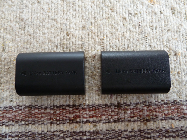 Batteries(2) LP-E6  Caméra Canon(Manufacturier autre) usagées dans Appareils photo et caméras  à Lévis - Image 2