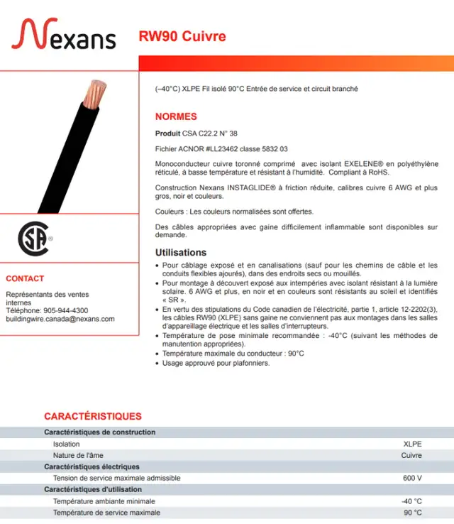 #6 AWG STRANDED BARE COPPER GROUNDING GREEN RW90 WIRE (L 26') in Electrical in Laval / North Shore - Image 3