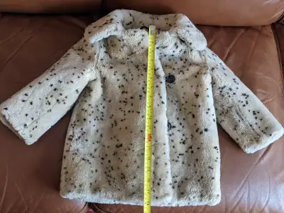 Kids spotted sheepskin fur coat, View more