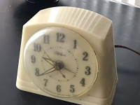 Rare Vintage Art Deco Telechron Clock “Tel-a-Glow” 1950