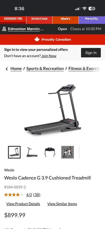 Treadmill, View more