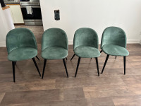 like new Green Dinning chairs 