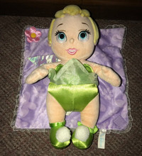 Disney Babies Peter Pan Tinkerbell with Blanket 12 Inch Plush