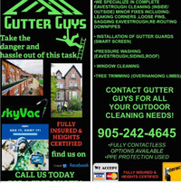 GUTTER GUYS DURHAM EAVESTROUGH CLEANING GUTTER GUARDS/REPAIRS