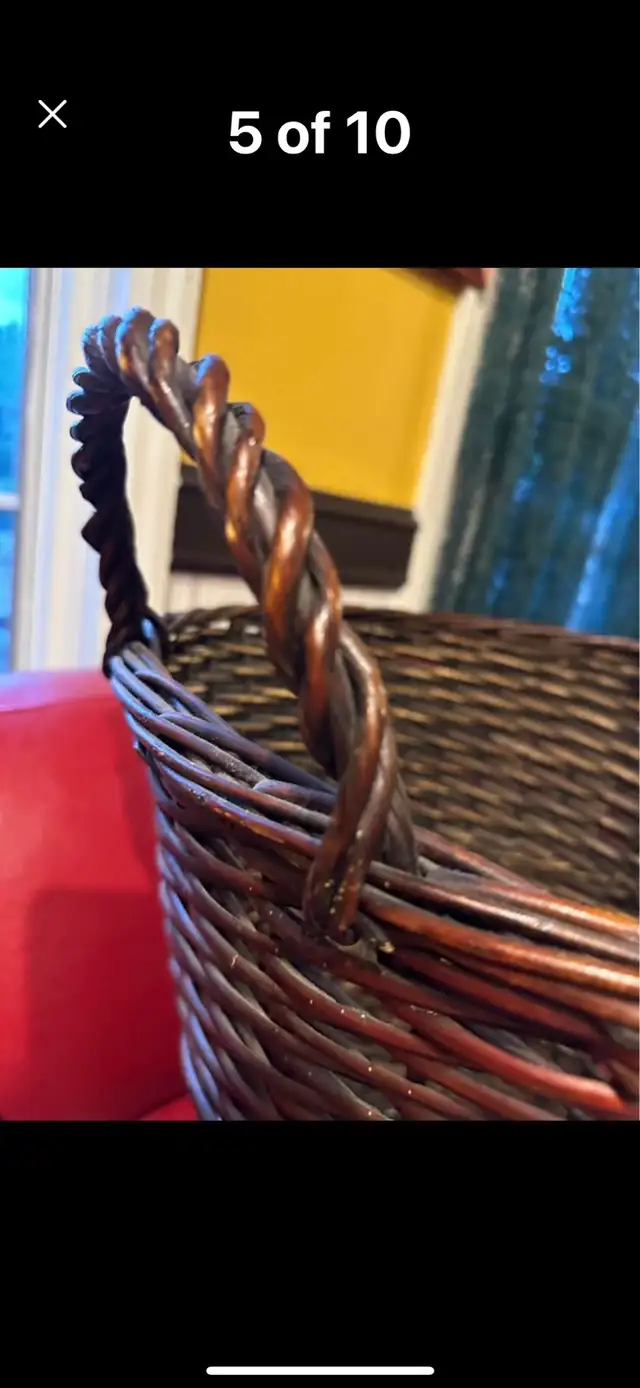 BEAUTIFUL BRAND NEW BIG WICKER BASKET in Home Décor & Accents in Regina - Image 7